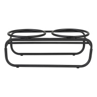 District 70 BUTLER Futternapfständer schwarz L