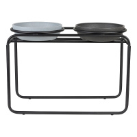 District 70 BUTLER Futternapfständer schwarz L