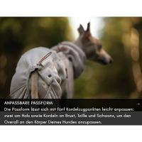 Non-stop Dogwear TRAIL QUEST Overall Fleecepullover mit Beinen sand beige 27