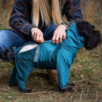 Non-stop Dogwear FJORD Overall Regenmantel mit Beinen teal petrol 50