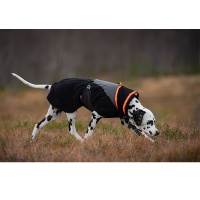 Non-stop Dogwear Trekking Fleece Jacke Pullover für Hunde schwarz orange 60