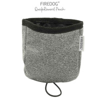 FIREDOG QuickReward Beutel Tasche aus Softshell grau meliert
