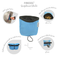 FIREDOG QuickReward Beutel Tasche aus Softshell dunkelgrau meliert