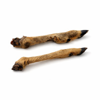 Rehbein mit Fell aus Deutschland für Hunde 6 Stück