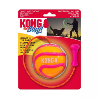 KONG High Viz Bunji Ball L Apportierspielzeug für Hunde