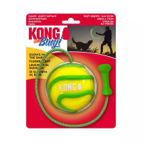 KONG High Viz Bunji Ball L Apportierspielzeug für Hunde