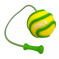KONG High Viz Bunji Ball L Apportierspielzeug für Hunde gelb