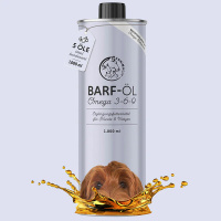 ANNIMALLY Barf Öl Omega 3-6-9 für Hunde 1L
