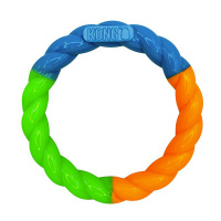 KONG TWISTZ HIGH VIZ Ring  für Hunde orange/blau/grün