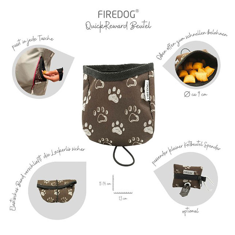 FIREDOG QuickReward Leckerchen Tasche aus Nylon camo