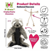 HuggleHounds X-Brace Kollektion Robuste und Kuschelige Spielzeuge TINTENFISCH