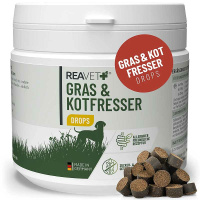 REAVET Gras & Kotfresser Drops für Hunde 350g