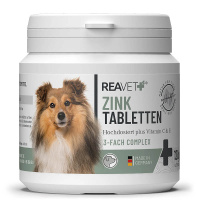 REAVET Zink Tabletten für Haut und Fell für Hunde 120 Stk.