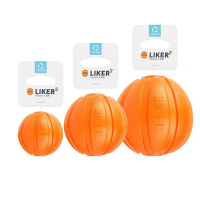 LIKER Ball Hundeball für Apportierspiele orange