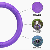 PULLER Dog Fitness Tool Trainingsspielzeug S 19,5cm lila violett