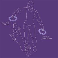 PULLER Dog Fitness Tool Trainingsspielzeug S 19,5cm lila violett