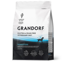 Grandorf Vet Dermatosis Fisch Trockenfutter für Hunde 1 kg