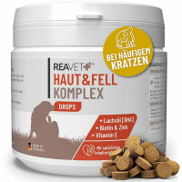 REAVET Haut & Fell Komplex Drops für Hunde 350g