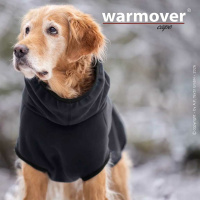 Warmover Cape Pullover für mitelgroße Hunde dunkelgrau M
