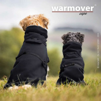 Warmover Cape Pullover für mitelgroße Hunde dunkelgrau M