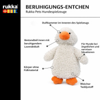 RUKKA Pets Calm Duck Toy Kuscheltier Weiß