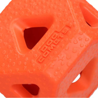 Dog Comets Treat Lock Cube Leckerchen Spender Würfelform Orange