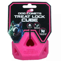 Dog Comets Treat Lock Cube Leckerchen Spender Würfelform Pink