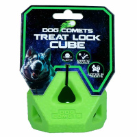 Dog Comets Treat Lock Cube Leckerchen Spender Würfelform Grün
