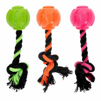 Dog Comets AstroTug Ball mit Seil f&uuml;r extra Action