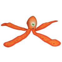Dog Comets Alien Oktopus Apportierspielezug für Hunde orange L