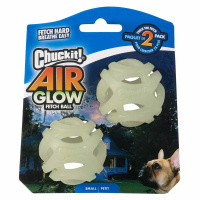 Chuckit! Air Glow Fetch Ball werfen und apportieren auch im Dunkeln S-2er Pack