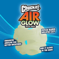 Chuckit! Air Glow Fetch Ball werfen und apportieren auch im Dunkeln M-1er Pack