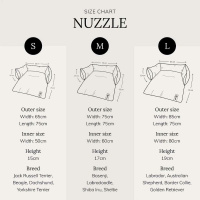 District 70 NUZZLE Sofa Bed Hundebett Dark Grey L