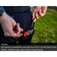 Non-stop dogwear CaniX Belt 2.0 Laufgurt Leinengurt aqua/pink M 70-108cm