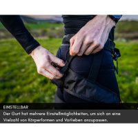 Non-stop dogwear CaniX Belt 2.0 Laufgurt Leinengurt aqua/pink L 90-130cm