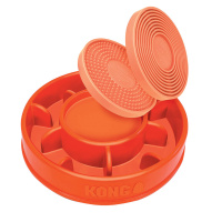 KONG Licks Mealtime interaktiver Futterspender Schleckmatte für Hunde orange L