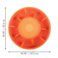 KONG Licks Mealtime interaktiver Futterspender Schleckmatte für Hunde orange L