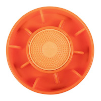 KONG Licks Mealtime interaktiver Futterspender Schleckmatte für Hunde orange L