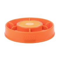 KONG Licks Mealtime interaktiver Futterspender Schleckmatte für Hunde orange L