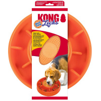 KONG Licks Mealtime interaktiver Futterspender Schleckmatte für Hunde orange L