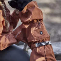 Hurtta Mudventure Coat ECO Regenmantel Cinnamon braun 50
