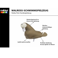 Rukka Pets Walrus Floating Toy schwimmender Walross in taupe