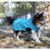 Rukka Pets Regenjacke Regenmantel Stream in blau 45 cm