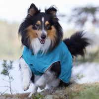 Rukka Pets Regenjacke Regenmantel Stream in blau 50 cm