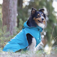 Rukka Pets Regenjacke Regenmantel Stream in blau 75 cm
