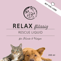 ANNIMALLY Relax Flüssig Rescue Tropfen für Hunde 250 ml