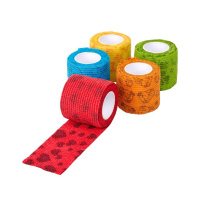 KRUUSE Fun-Flex Care Selbsthaftender Verband für Hunde 10CM/4,5M