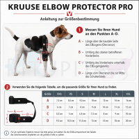 KRUUSE Rehab Pro Ellenbogenstütze Ellenbogenschoner für Hunde Links XXS