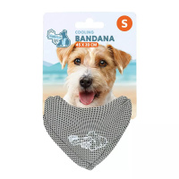 CoolPets Cooling Bandana Kühlhalstuch für Hunde beige-grau S