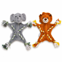 Beeztees Puppy Kuschelspielzeug mit Seil für Hunde